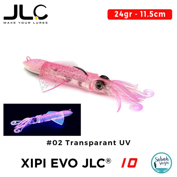 JLC Xipi Evo 10 Set 24gr 11.5cm #02 Transparant UV Silikon Kalamar ürün görseli 1