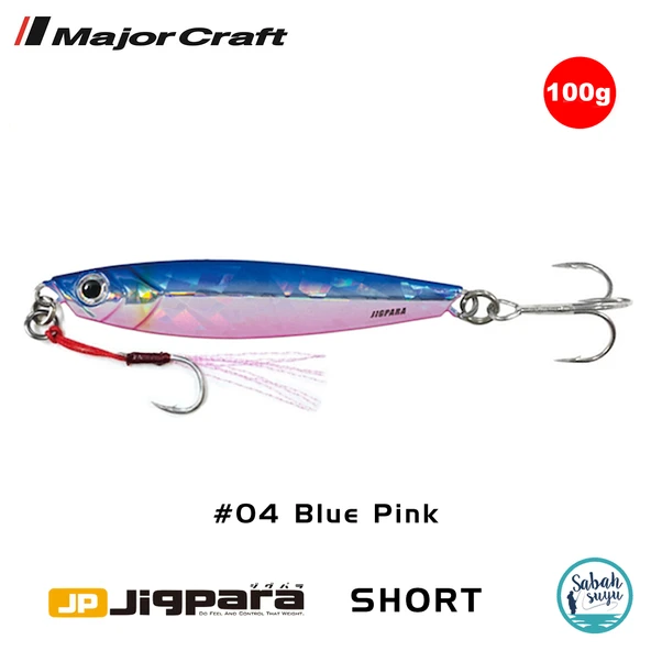 Major Craft Jigpara Short JPS-100gr 103mm #04 Blue Pink ürün görseli 1