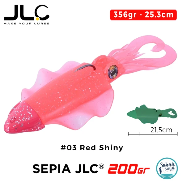 JLC Sepia 200 Set 356gr 25.3cm #03 Red Shiny Silikon Sübye ürün görseli 1