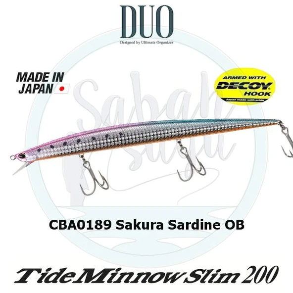 Duo Tide Minnow Slim 200 CBA0189 Sakura Sardine OB ürün görseli 1