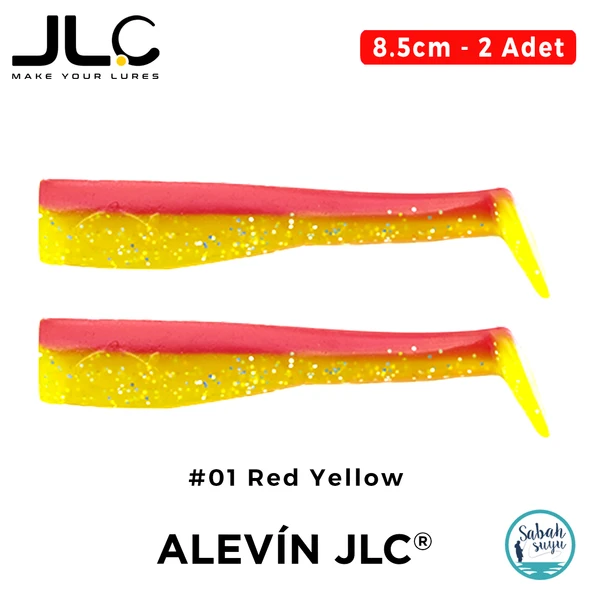 JLC Alevin 8.5cm 5gr #01 Red Yellow Silikon Kuyruk (2 Adet) ürün görseli 1