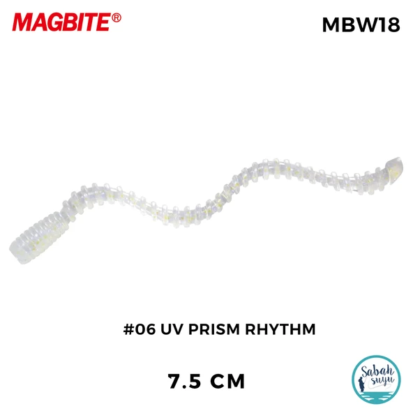 Magbite Tai Rubber Bug 7.5cm #06 UV Prism Rhythm Kokulu Silikon Kurt (5 Adet) ürün görseli 1