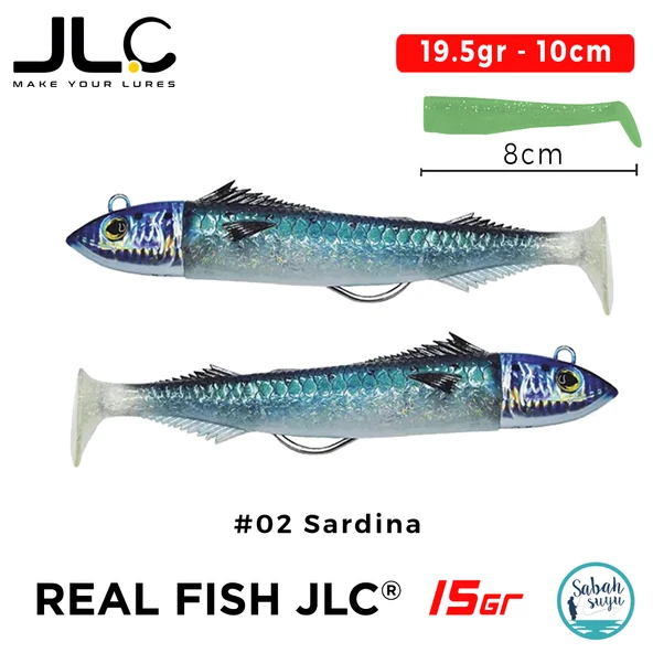 JLC Real Fish 15 Combo Set 19.5gr 10cm #02 Sardina (2+2) Silikon Balık ürün görseli 1
