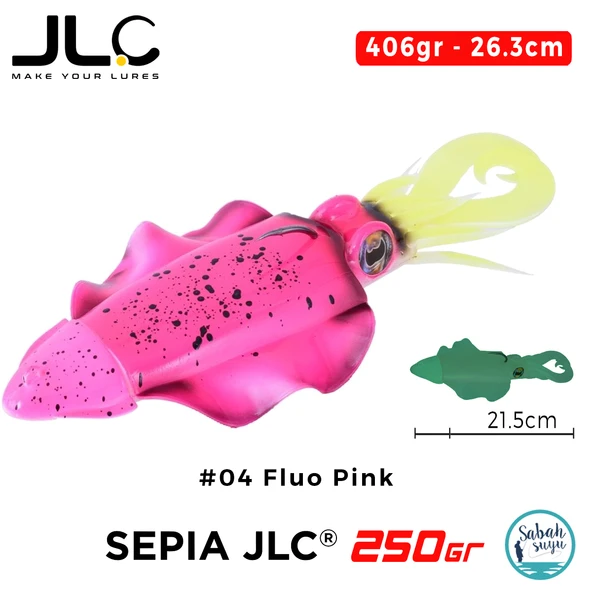 JLC Sepia 250 Set 406gr 26.3cm #04 Fluo Pink Silikon Sübye ürün görseli 1