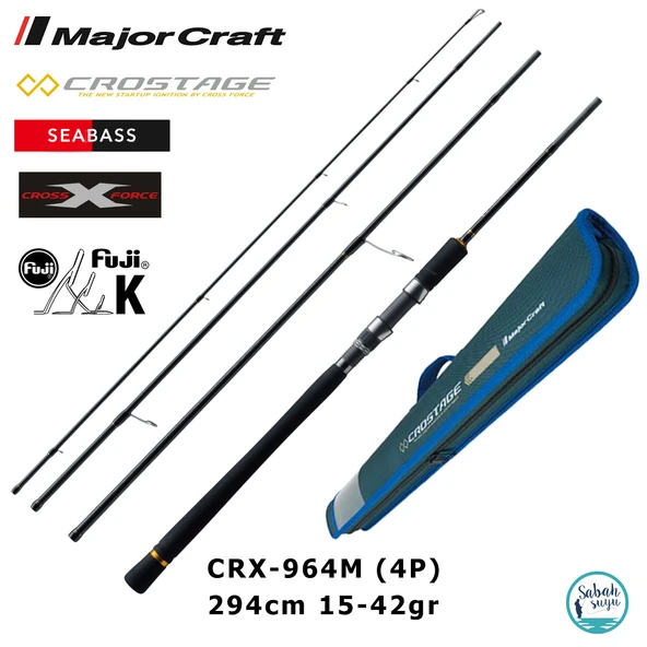Major Craft Crostage CRX-964M 294cm 15-42gr (4P) Spin Kamış Seyahat Tipi ürün görseli 1