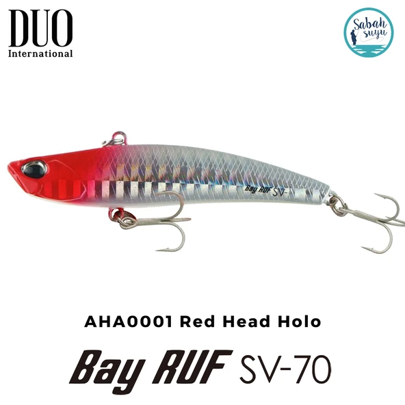 Duo Bay Ruf SV 70 7cm 11gr AHA0001 Red Head Holo Vibrasyon Maket Balık ürün görseli 1