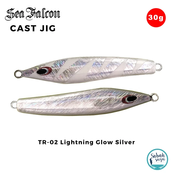 Sea Falcon Cast Jig 30gr TR-02 Lightning Glow Silver ürün görseli 1