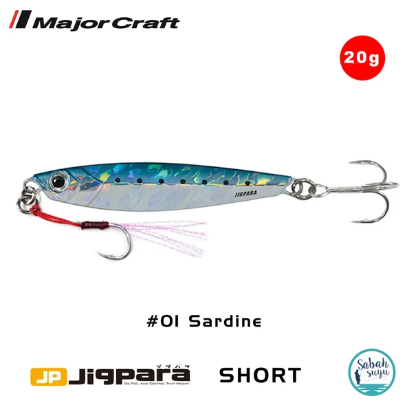 Major Craft Jigpara Short JPS-20gr 62mm #01 Iwashi ürün görseli 1