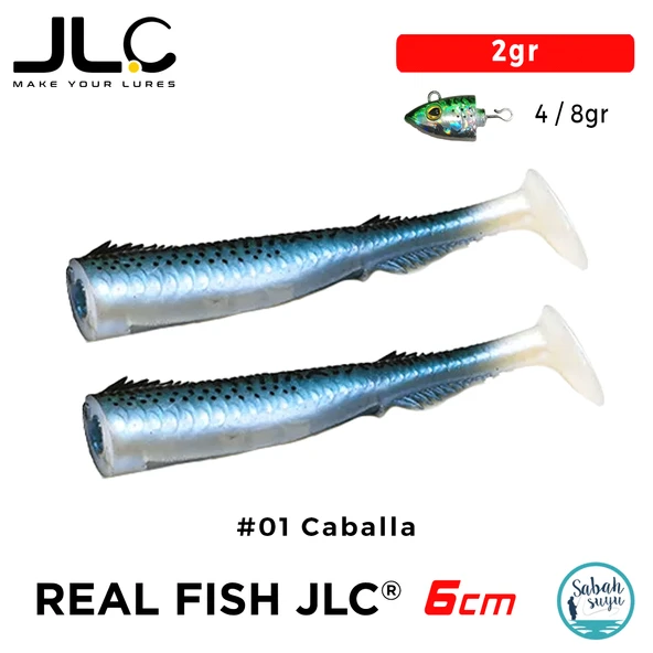 JLC Real Fish 6cm 2gr #01 Caballa Silikon Kuyruk (2 Adet) ürün görseli 1