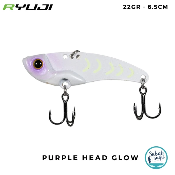 Ryuji Mirror VIB Vibrasyon Jig 6.5cm 22gr Purple Head Glow ürün görseli 1