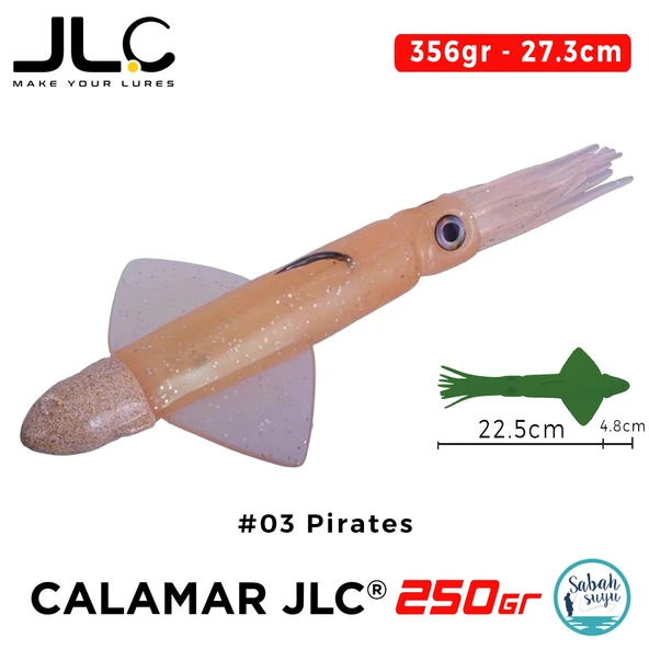 JLC Calamar 250 Set 27.3cm 356gr #03 Pirates Silikon Kalamar ürün görseli 1