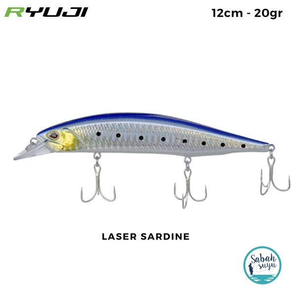 Ryuji Jerk Pilot 120SP 12cm 20gr Laser Sardine Maket Balık ürün görseli 1