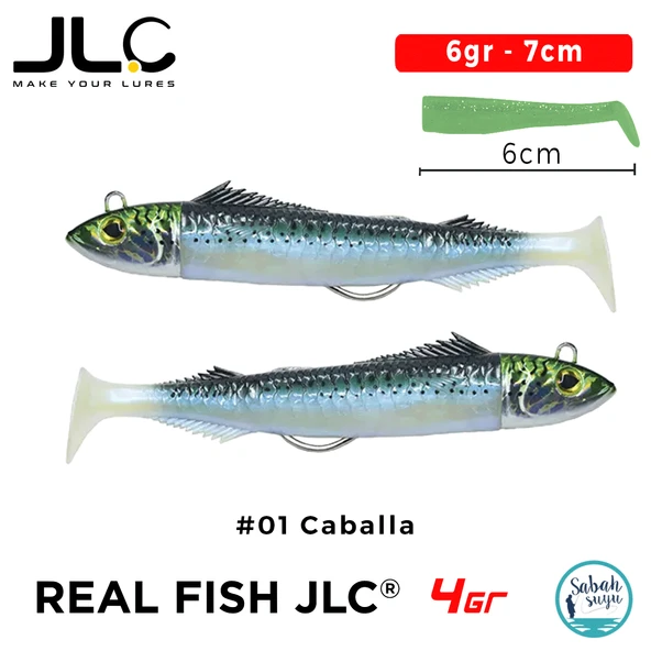 JLC Real Fish 4 Combo Set 6gr 7cm #01 Caballa (2+2) Silikon Balık ürün görseli 1
