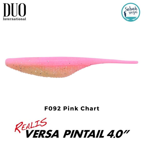 Duo Realis Versa Pintail 10cm (4") Silikon Yem F092 Pink Chart ürün görseli 1
