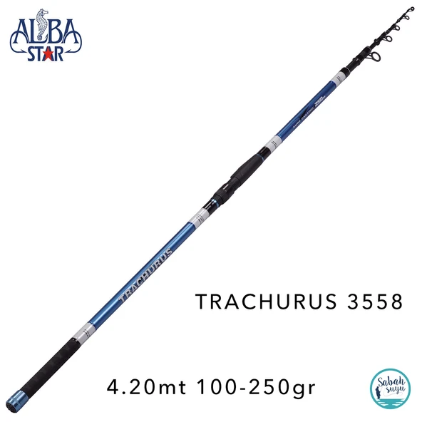 Albastar 3558 Trachurus 4.20mt 100-250gr Teleskopik Surf Kamış ürün görseli 1