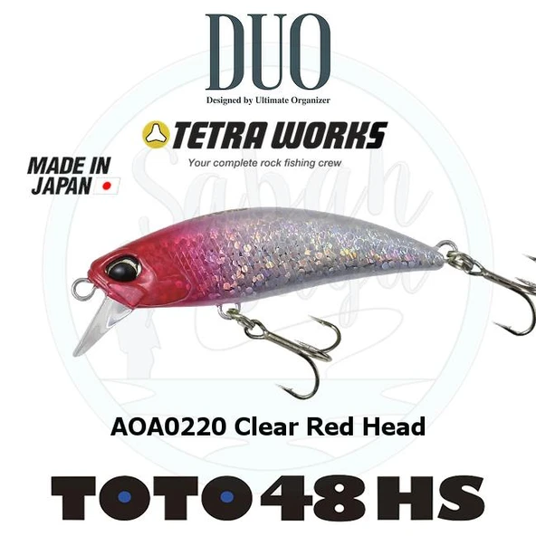 Duo Tetra Works Toto 48HS AOA0220 Astro Red Head Sahte Balık ürün görseli 1