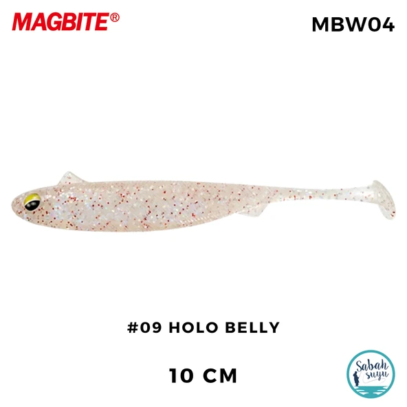 Magbite Snatch Bite Shad 10cm #09 Holo Belly Silikon Balık (5 Adet) ürün görseli 1
