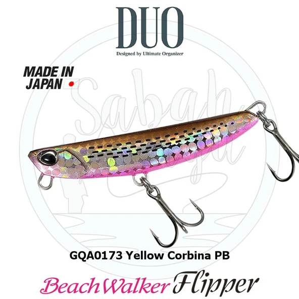 Duo Beach Walker Flipper 32 Jig Sahte Yem GQA0173 Yellow Corbina PB ürün görseli 1