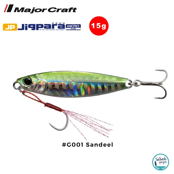 Major Craft Jigpara Micro JPM-15gr 60mm #G001 Sandeel ürün görseli 1