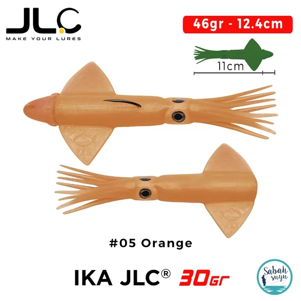 JLC IKA 30 Combo Set 46gr 12.4cm #05 Orange (2+1) Silikon Kalamar ürün görseli 1