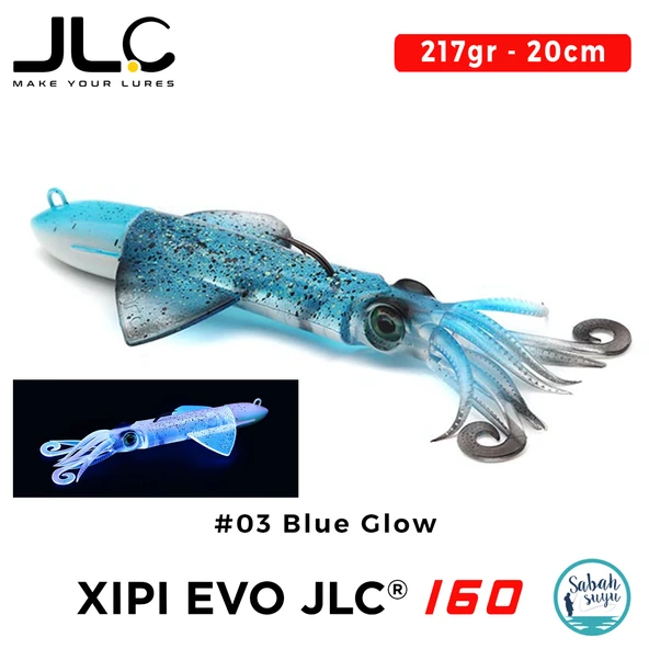 JLC Xipi Evo 160 Set 217gr 20cm #03 Blue Glow Silikon Kalamar ürün görseli 1