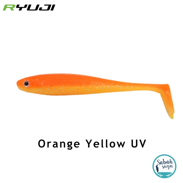 Ryuji Panic Shad 9cm 5.5gr Silikon Balık (3 Adet) Orange Yellow UV ürün görseli 1