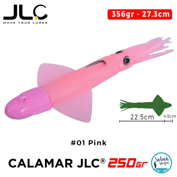 JLC Calamar 250 Set 27.3cm 356gr #01 Pink Silikon Kalamar ürün görseli 1