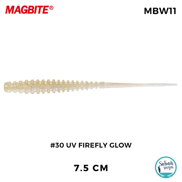Magbite Tai Rubber Booty Boost 7.5cm #30 UV Firefly Glow Kokulu Silikon Yem (6 Adet) ürün görseli 1