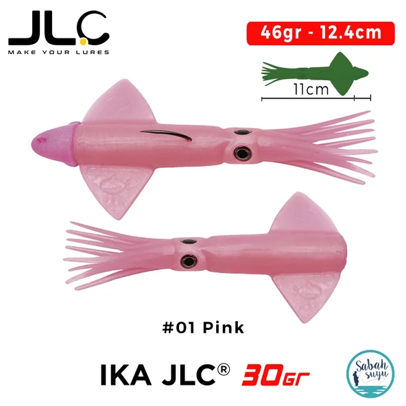 JLC IKA 30 Combo Set 46gr 12.4cm #01 Pink (2+1) Silikon Kalamar ürün görseli 1