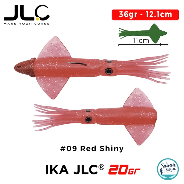 JLC IKA 20 Combo Set 36gr 12.1cm #09 Red Shiny (2+1) Silikon Kalamar ürün görseli 1