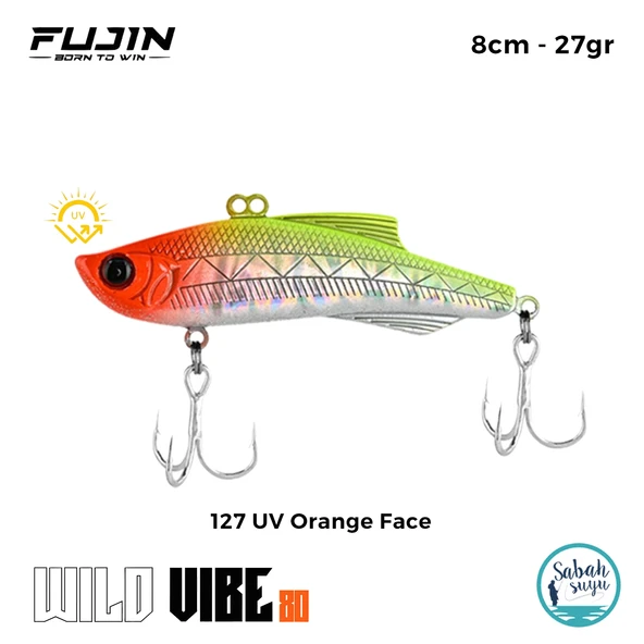 Fujin Wild Vibe 8cm 27gr Vibrasyon Suni Yem 127 UV Orange Face ürün görseli 1