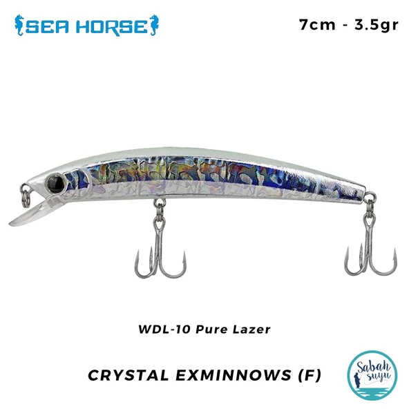 Sea Horse Crystal Exminnows (F) 7cm 3.5gr WDL-10 Pure Lazer ürün görseli 1
