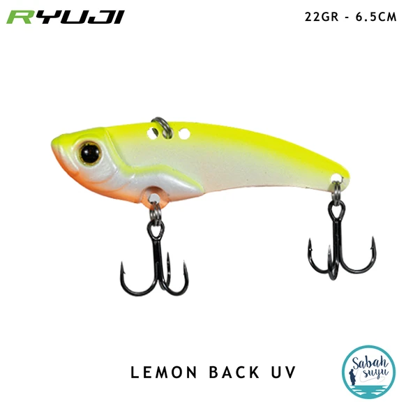Ryuji Mirror VIB Vibrasyon Jig 6.5cm 22gr Lemon Back UV ürün görseli 1