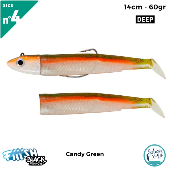 Fiiish Black Minnow BM140/4 BM787 Combo Deep 14cm 60gr Candy Green ürün görseli 1