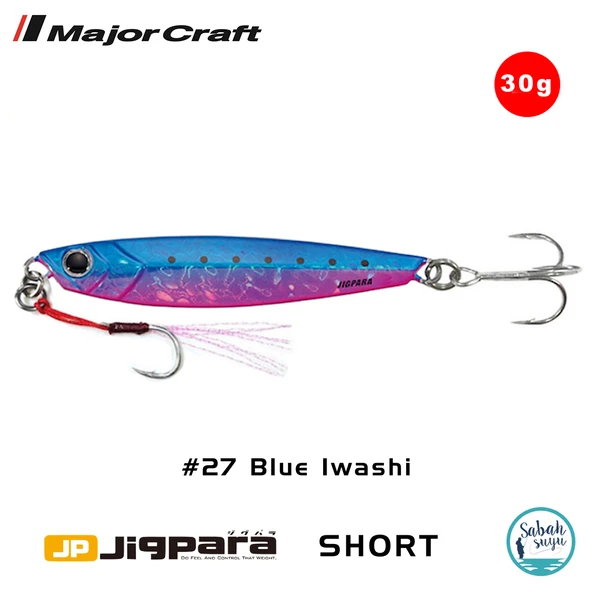 Major Craft Jigpara Short JPS-30gr 70mm #27 Blue Iwashi ürün görseli 1
