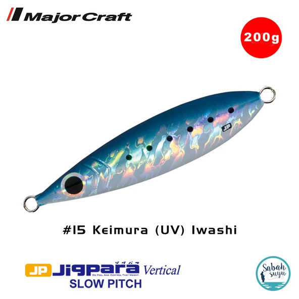 Major Craft Jigpara Vertical Slow Pitch JPVSP-200gr 123mm #15 Keimura Sardine ürün görseli 1