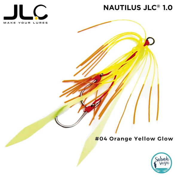 JLC Nautilus 1.0 Tai Rubber İğneli Etek (#9 BKK) #04 Orange Yellow Glow ürün görseli 1