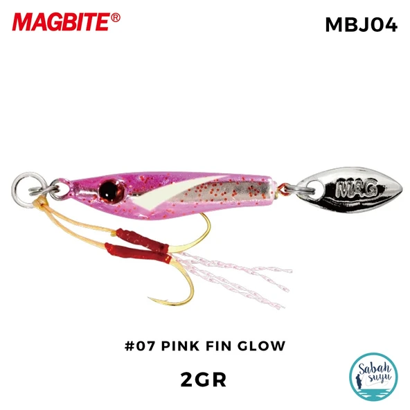 Magbite Chirimen Jig 2gr #07 Pink Fin Glow ürün görseli 1