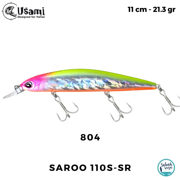 Usami Saroo 110S-SR 21.3gr Maket Balık #804 ürün görseli 1