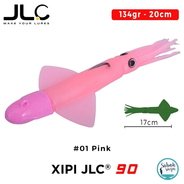 JLC Xipi 90 Set 134gr 20cm #01 Pink Silikon Kalamar ürün görseli 1