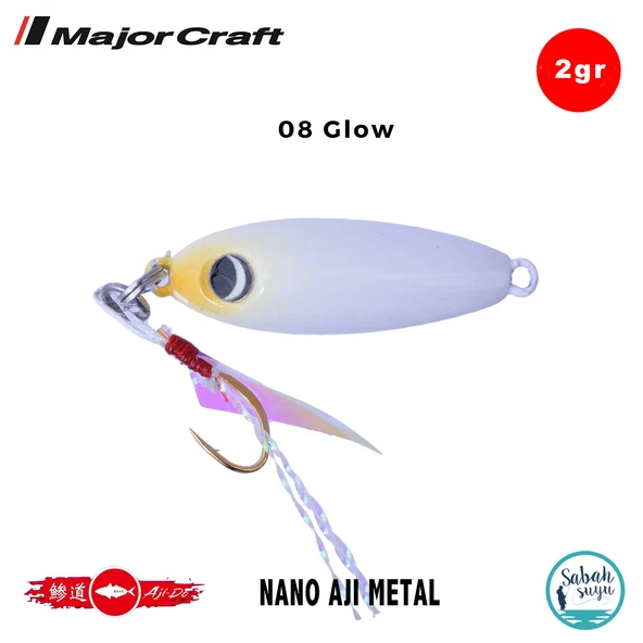 Major Craft Nano Aji Metal 2.0gr 16mm #08 Glow ürün görseli 1