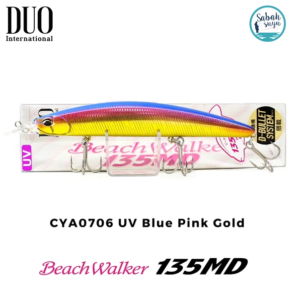 Duo Beach Walker 135MD CYA0706 UV Blue Pink Gold Maket Balık ürün görseli 1
