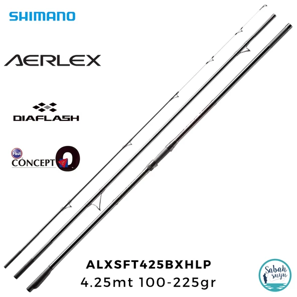Shimano Aerlex H 425BXHLP 4.25mt 225gr Tubular Low Rider (3P) Surf Kamış ürün görseli 1