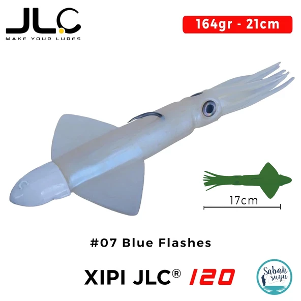 JLC Xipi 120 Set 164gr 21cm #07 Blue Flashes Silikon Kalamar ürün görseli 1