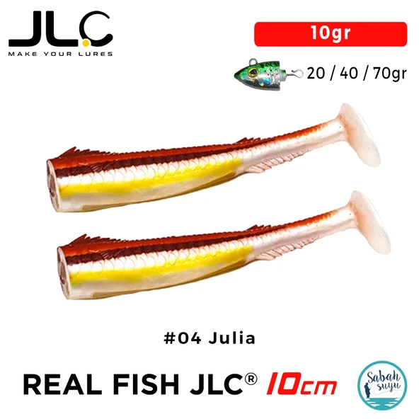 JLC Real Fish 10cm 10gr #04 Julia Silikon Kuyruk (2 Adet) ürün görseli 1