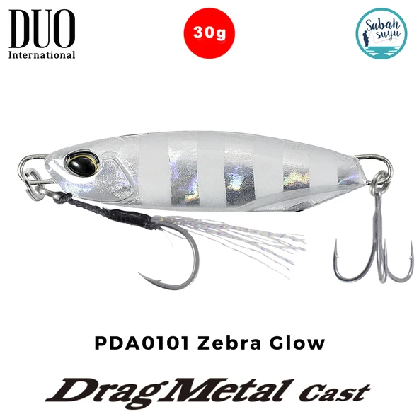 Duo Drag Metal Cast Jig 30gr. PDA0101 Zebra Glow ürün görseli 1