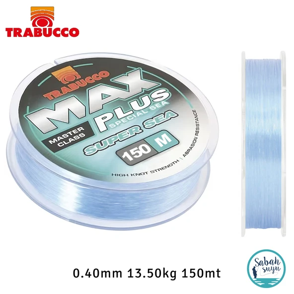 Trabucco Max Plus Super Sea Mono Misina 0.40mm 13.50kg 150mt ürün görseli 1
