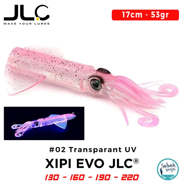 JLC Xipi Evo Yedek Gövde 17cm 53gr #02 Transparant UV Silikon Kalamar ürün görseli 1