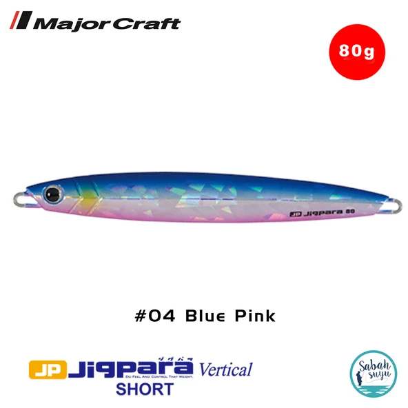 Major Craft Jigpara Vertical Short JPV-80gr 115mm #04 Blue Pink ürün görseli 1