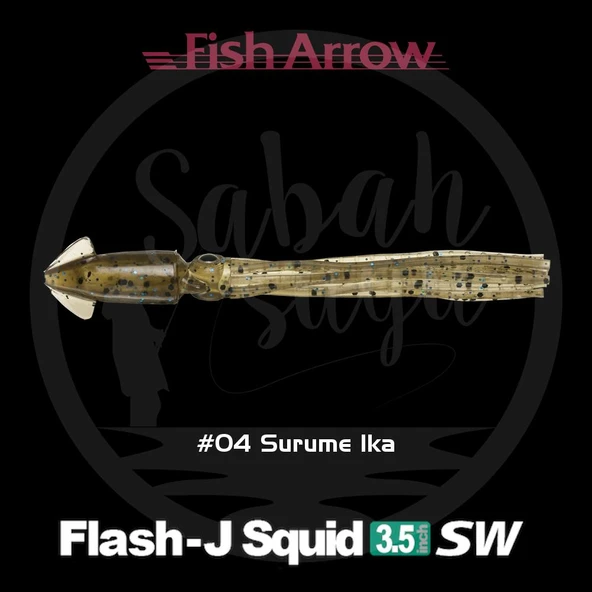 Fish Arrow Flash J Squid 9cm SW #04 Surume Ika Silikon Kalamar (5 Adet) ürün görseli 1